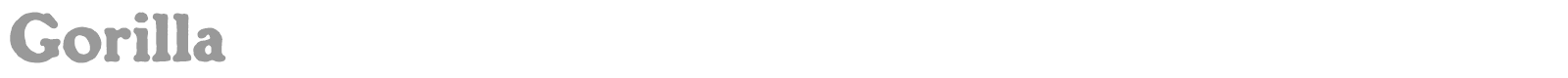 Gorilla Black font preview